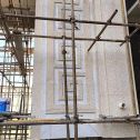 鹤壁 黄金麻花岗岩别墅外墙干挂回纹造型效果