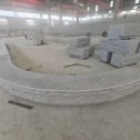 鹤壁 芝麻白异形坐凳，自然面光面弧形加工
