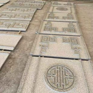 鹤壁 白麻花岗岩外墙立面雕刻板