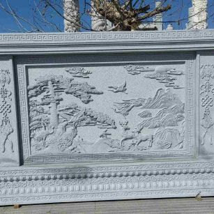 鹤壁 芝麻白大型照壁，屏风，影壁