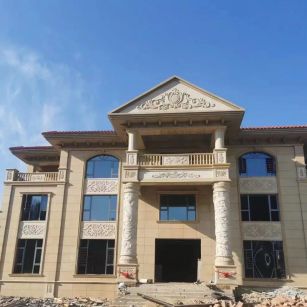 鹤壁 黄金麻花岗岩别墅外墙干挂