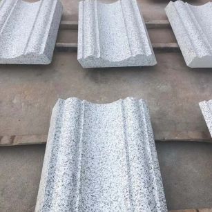 鹤壁 白麻花岗岩光面别墅线条