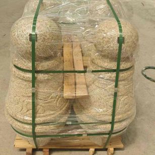 鹤壁 黄金麻异形定制雕花——棒棒糖挡车柱