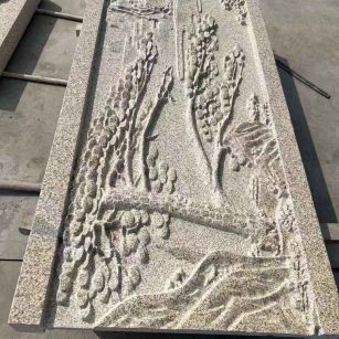 鹤壁 黄金麻雕刻板浮雕迎客松