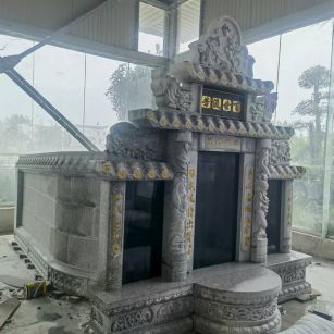 鹤壁 芝麻白墓碑效果展示图