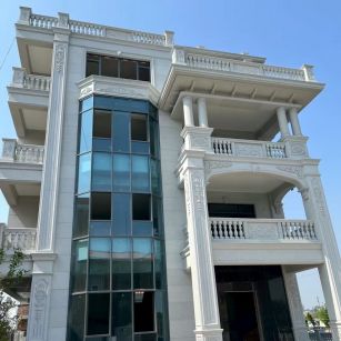 鹤壁 白麻花岗岩别墅外墙干挂效果展示