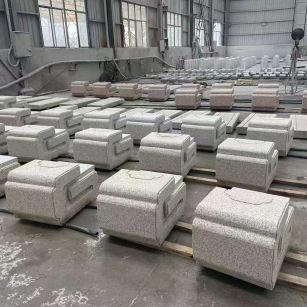 鹤壁 白麻花岗岩异形加工-石凳，坐凳