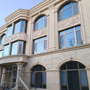 鹤壁 黄金麻花岗岩别墅外墙干挂