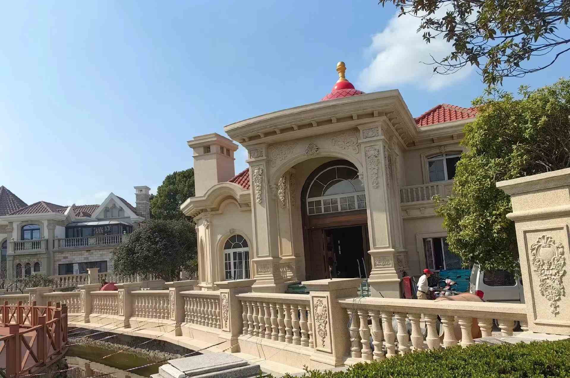 鹤壁 黄金麻花岗岩欧式别墅