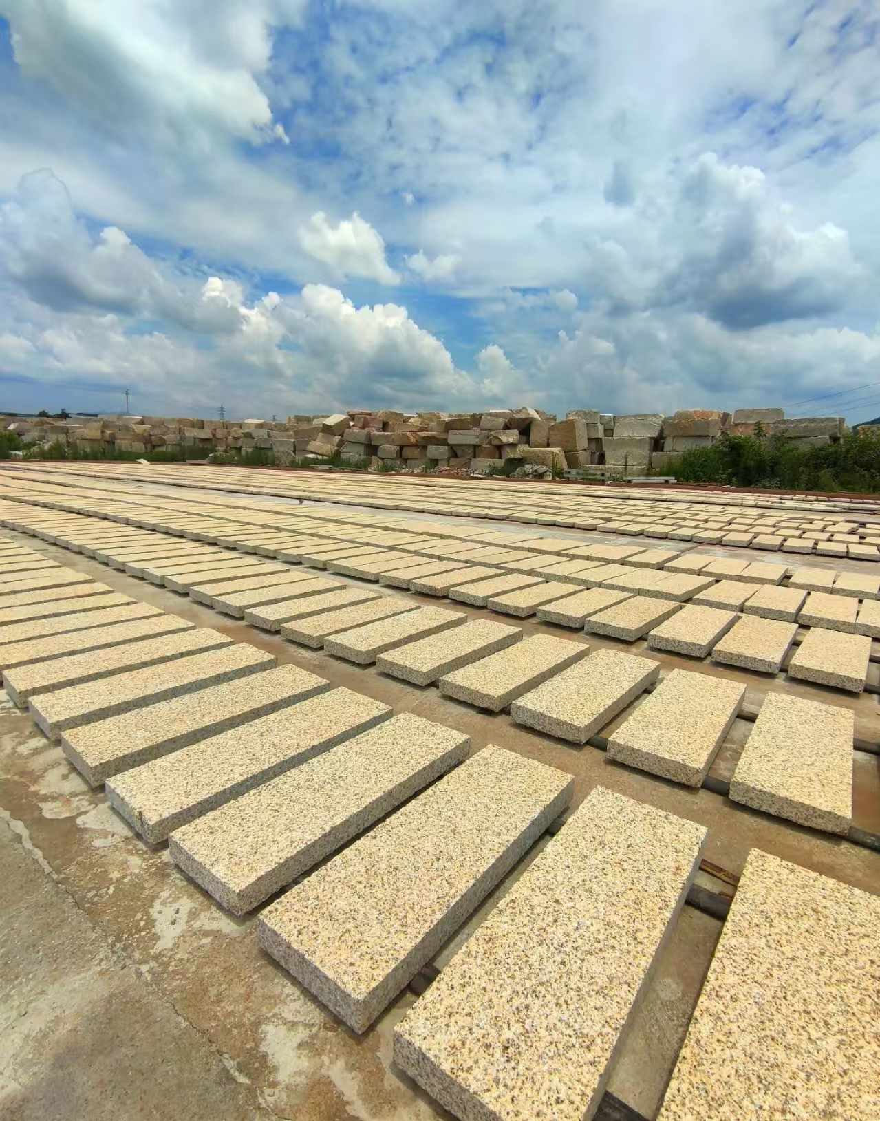 鹤壁 黄金麻荔枝面花岗岩石材地铺石防护中