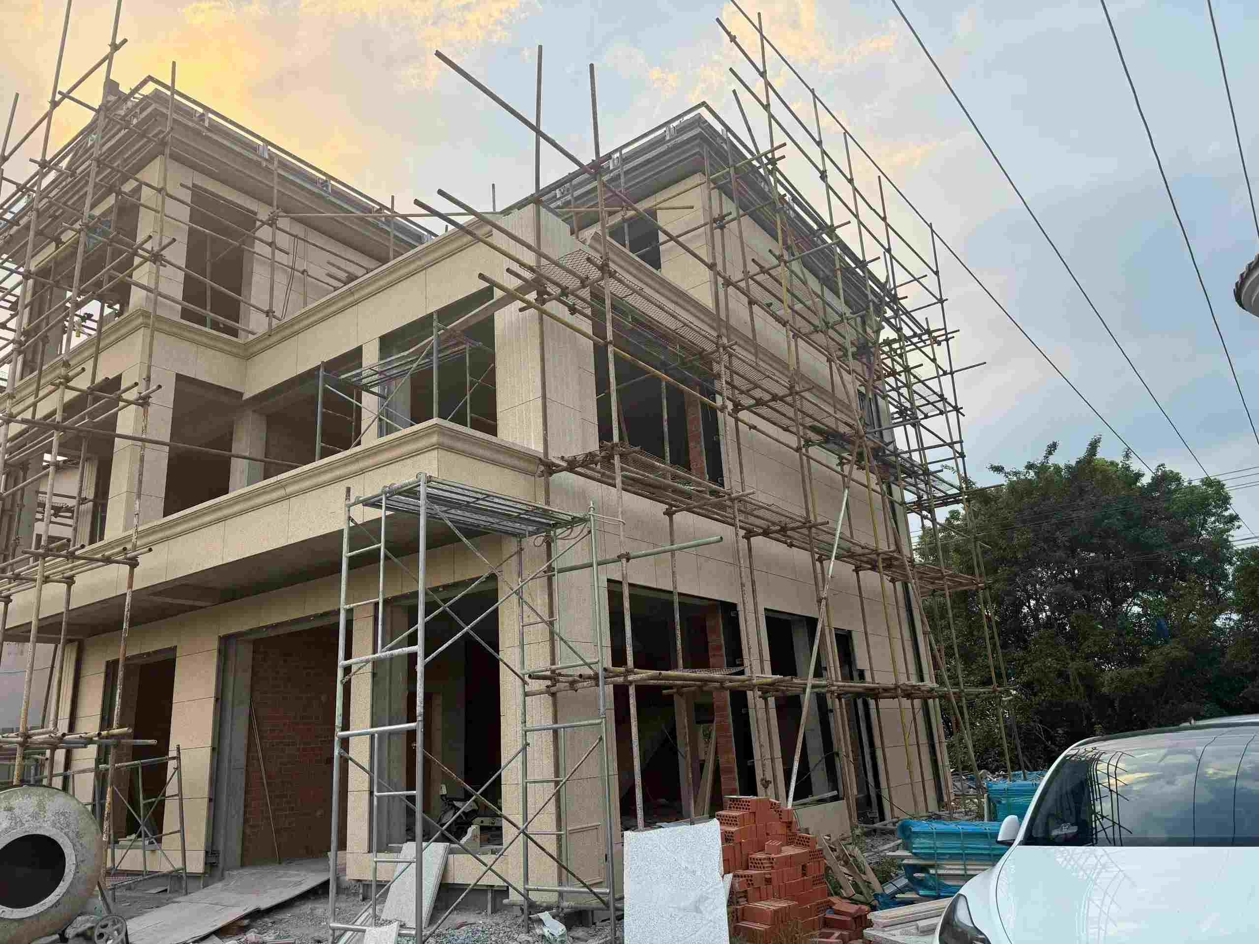 鹤壁 黄金麻荔枝面花岗岩外墙干挂