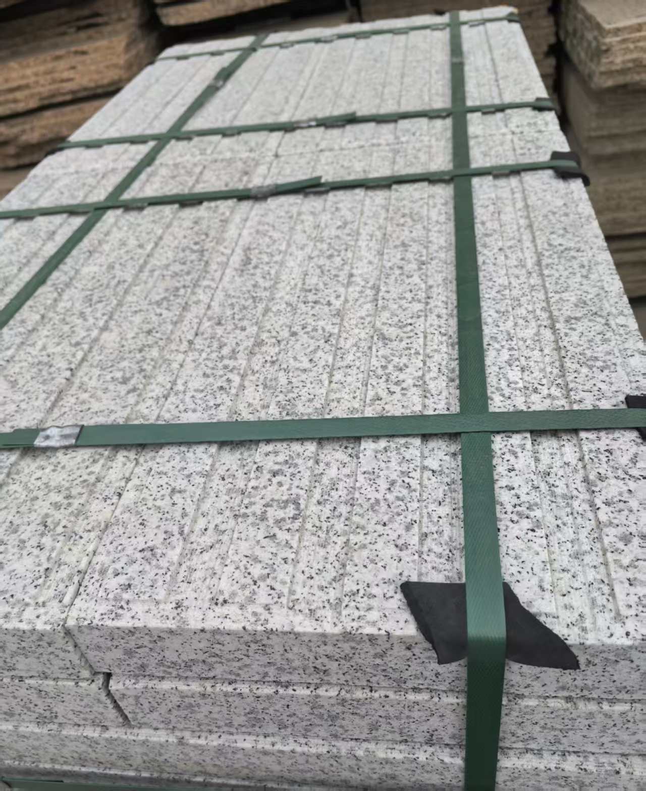 鹤壁 白麻花岗岩直行盲道石，盲条，地铺石