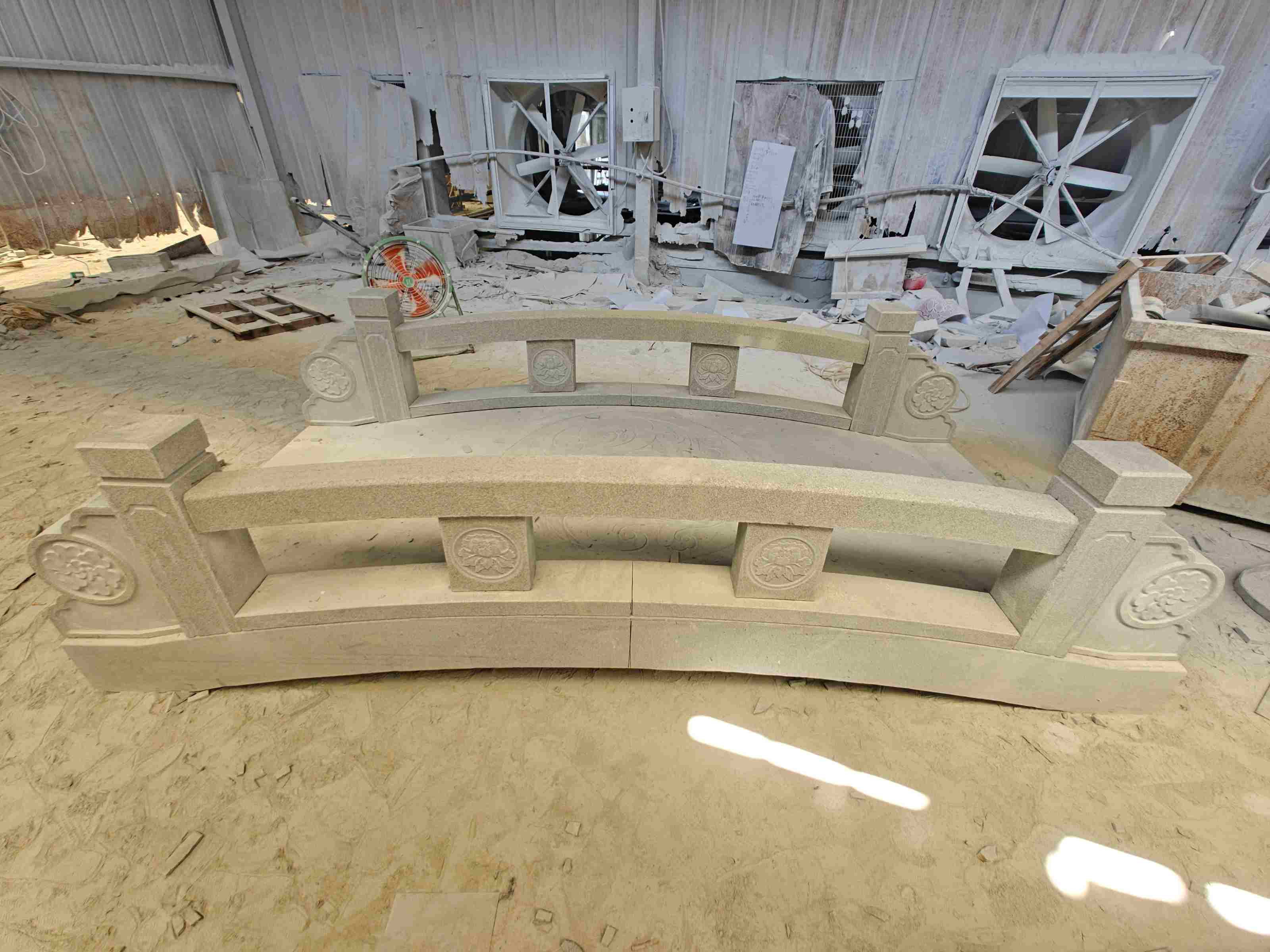 鹤壁 芝麻灰花岗岩异形加工-拱桥，石桥