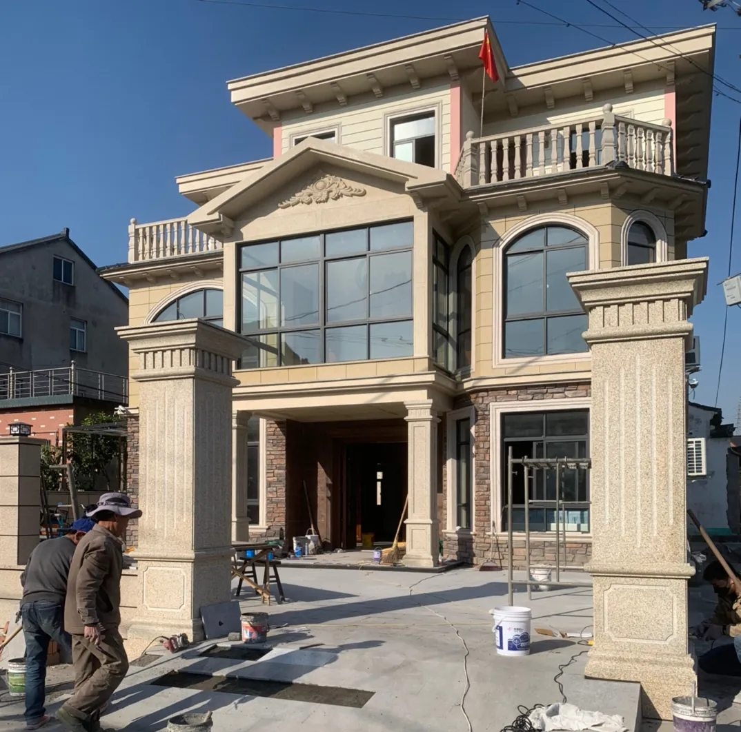 鹤壁 黄金麻花岗岩荔枝面别墅外墙干挂私家专属