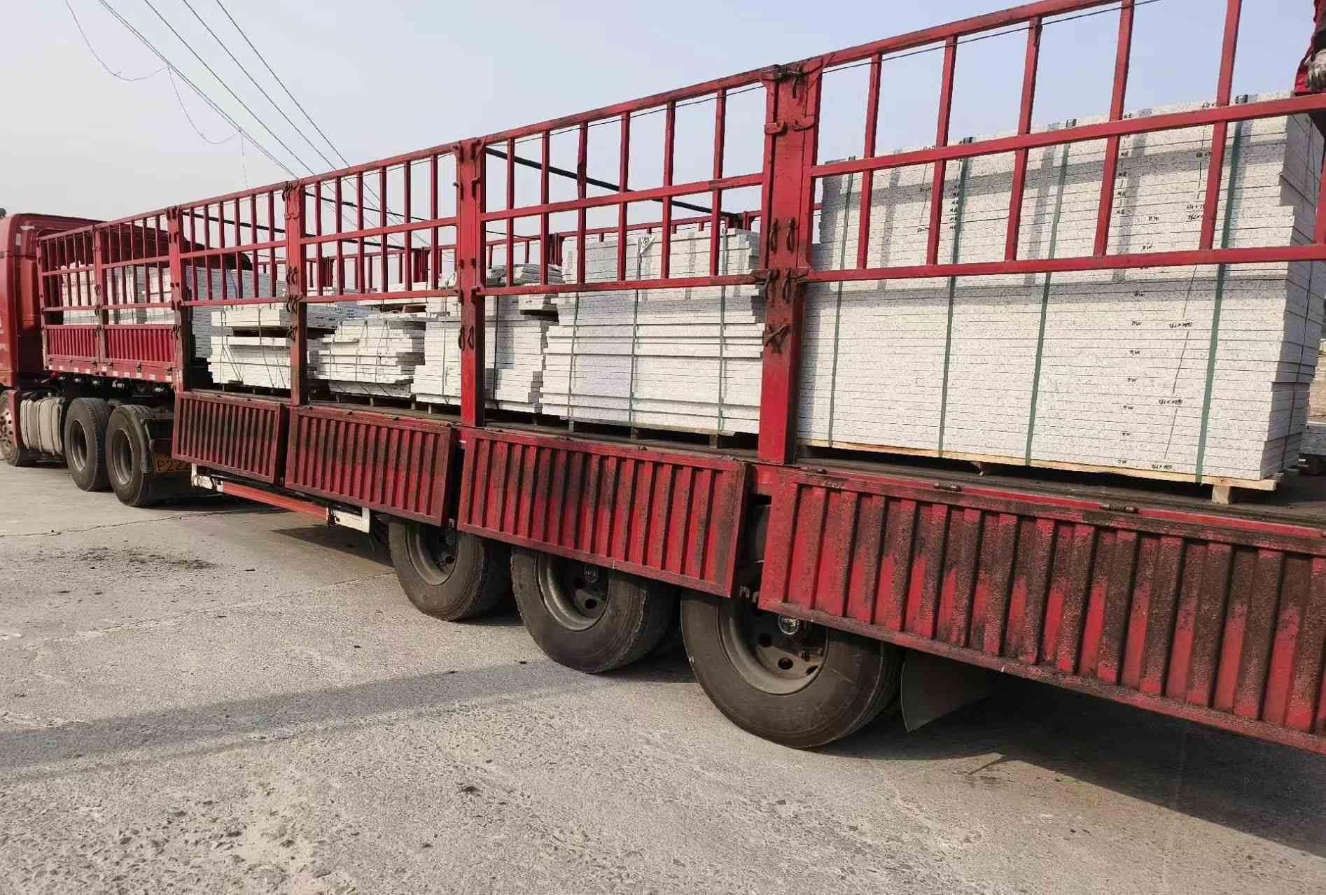 鹤壁 白麻荔枝面外墙干挂，工厂装车日常