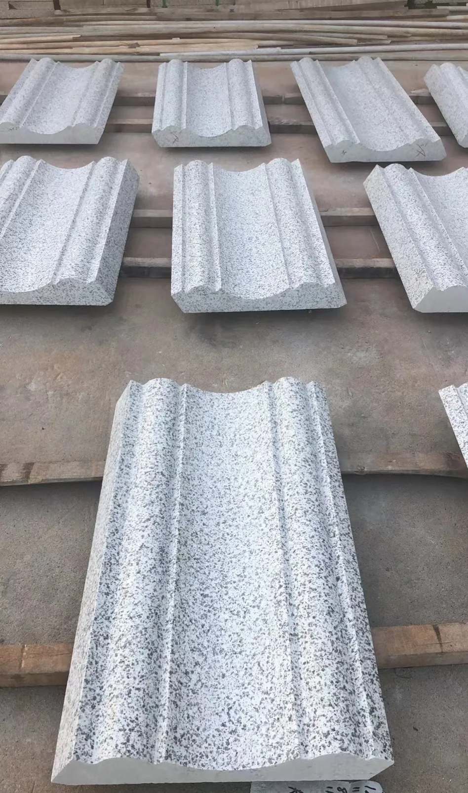 鹤壁 白麻花岗岩光面别墅线条