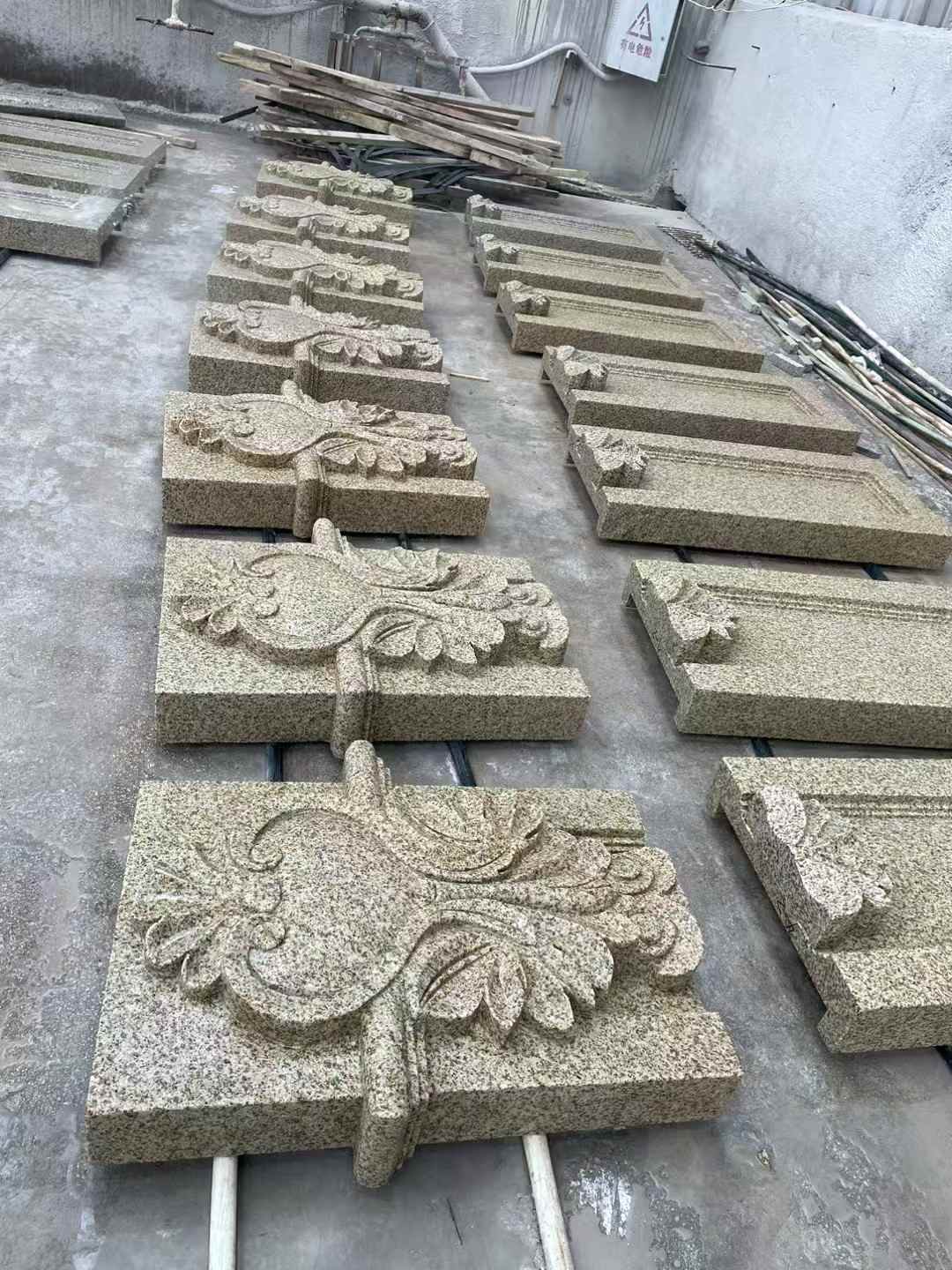 鹤壁 黄金麻花岗岩别墅外墙雕刻板